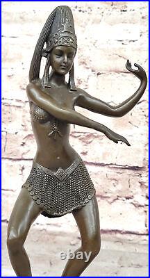 Vintage Hand Made Bronze Sculpture dancer Middle East Morocco India Africa Gift