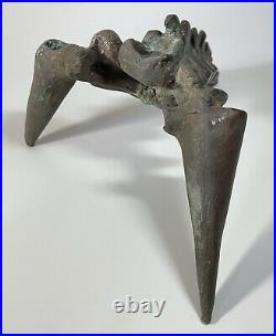 Vintage Modernist Bronze Brutalist Hand Made Welded Abstract Organic Sculpture