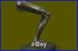 Vintage Numbered ART DECO Jester Lady Statue Made by Lost Wax Method METAL Sale