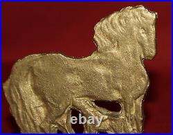 Vintage hand made bronze horse figurine