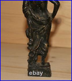 Vintage hand made bronze man with toga figurine