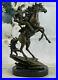 Western_bronze_statue_Hot_Cast_by_Kamiko_cowboy_on_horse_Hand_Made_Sculpture_NR_01_rex