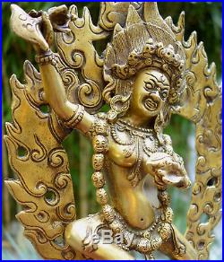 Wonderful Older Mahakala Statue Made from Bronze from Nepal 3,7 KG