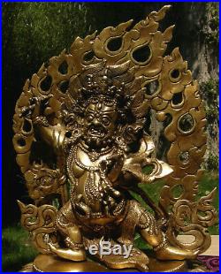 Wonderful Older Mahakala Statue Made from Bronze from Nepal 4,5 KG