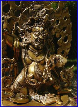 Wonderful Older Mahakala Statue Made from Bronze from Nepal 4,6 KG